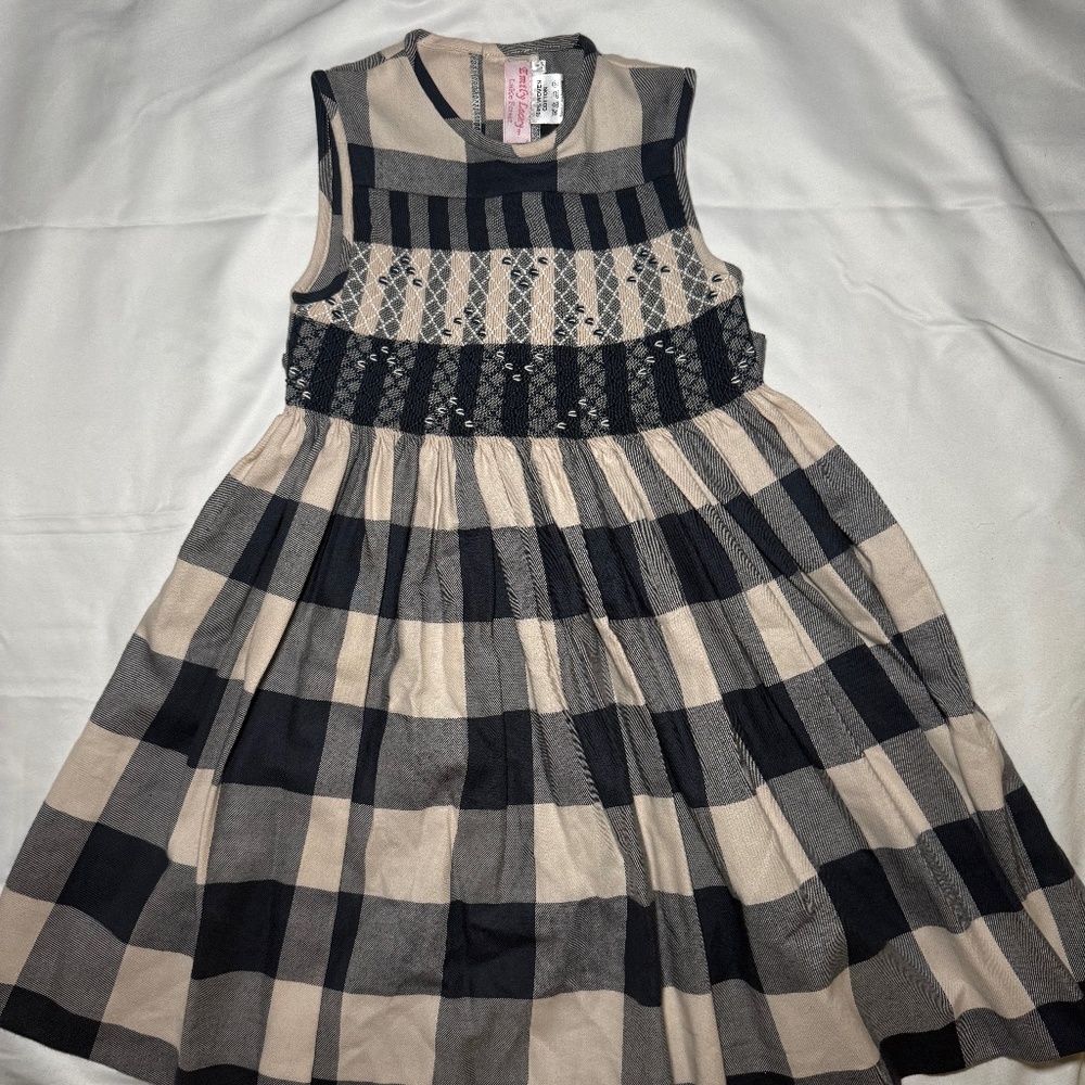 Emily Lacey Navy & White Boutique Dress Girls 4Y Twirl Party Dress